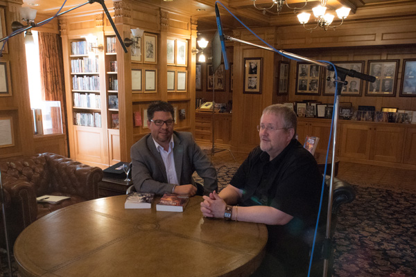 Joe Davis interviewing Orson Scott Card at Author Services, Inc.