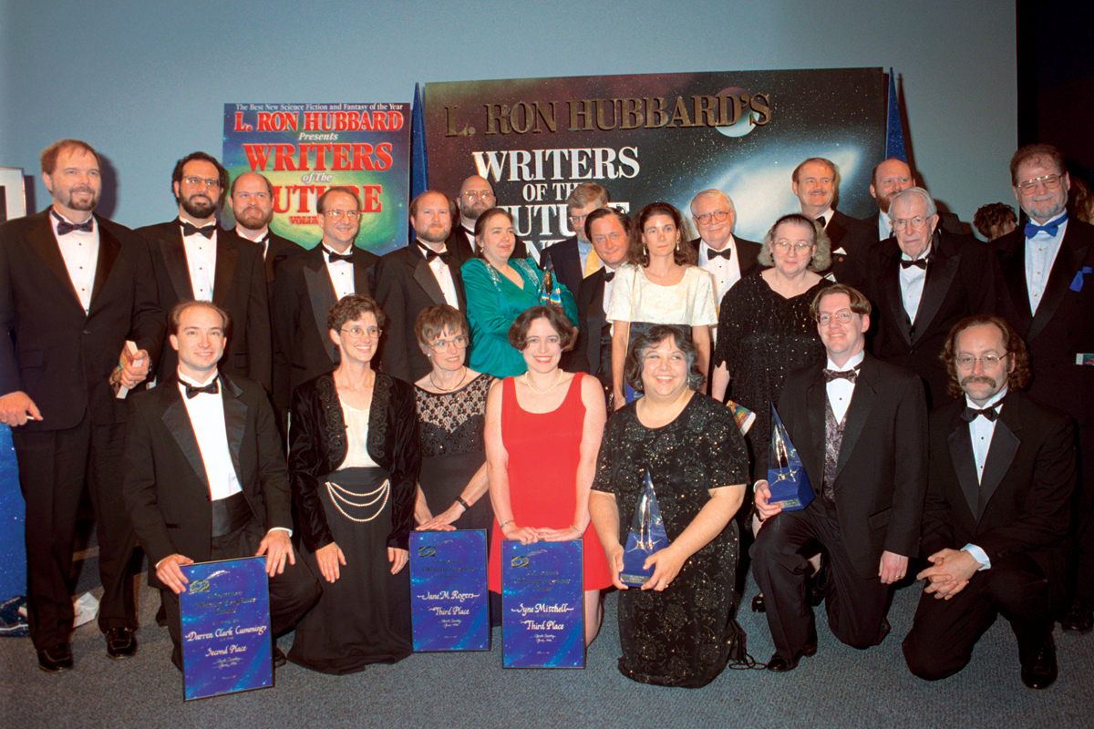 1996 writer winners and presenting judges.