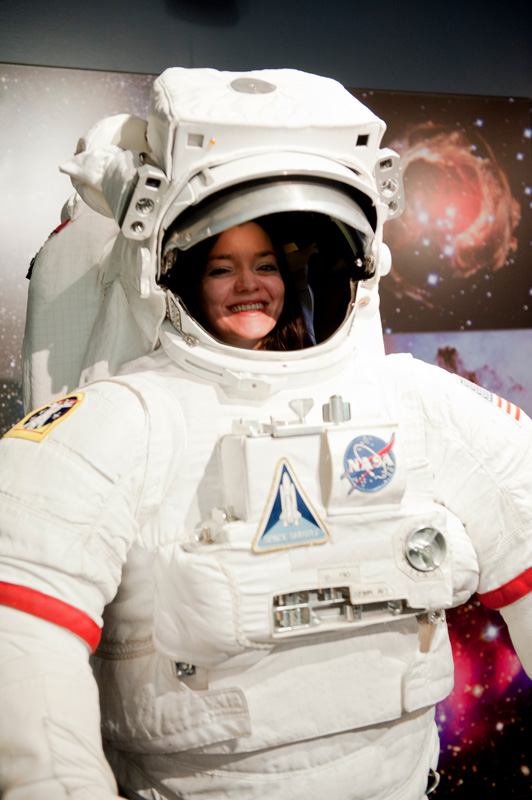 Cassandre Bolan in NASA suit