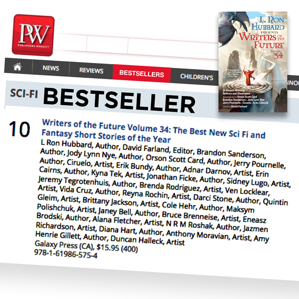 Publishers Weekly Sci-Fi Bestseller List
