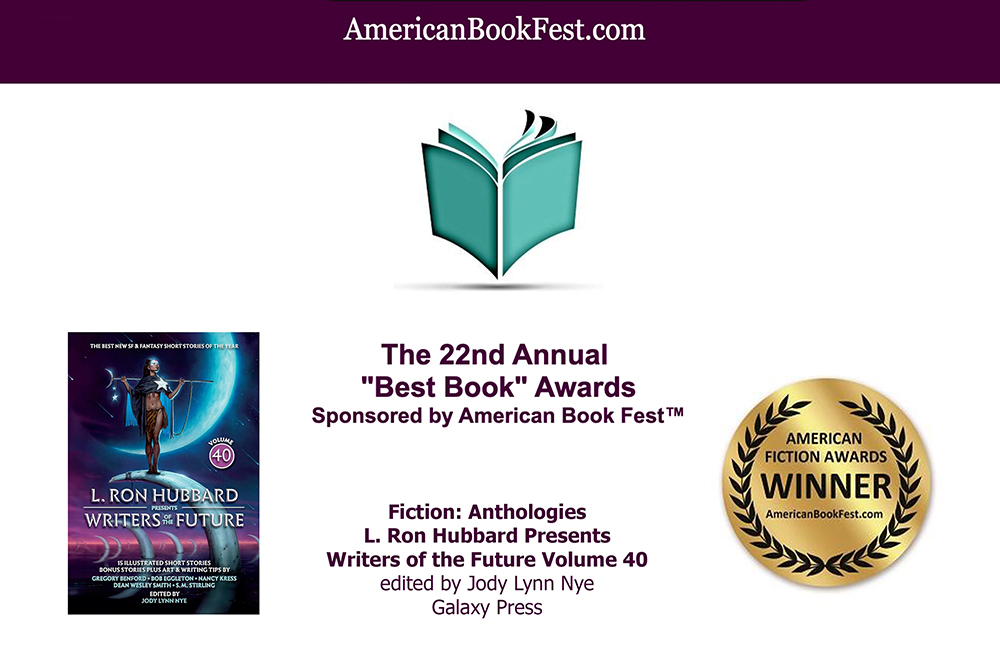 L. Ron Hubbard Presents Writers of the Future Volume 40 Named Best Fiction Anthology by American Book Fest Best Book Award