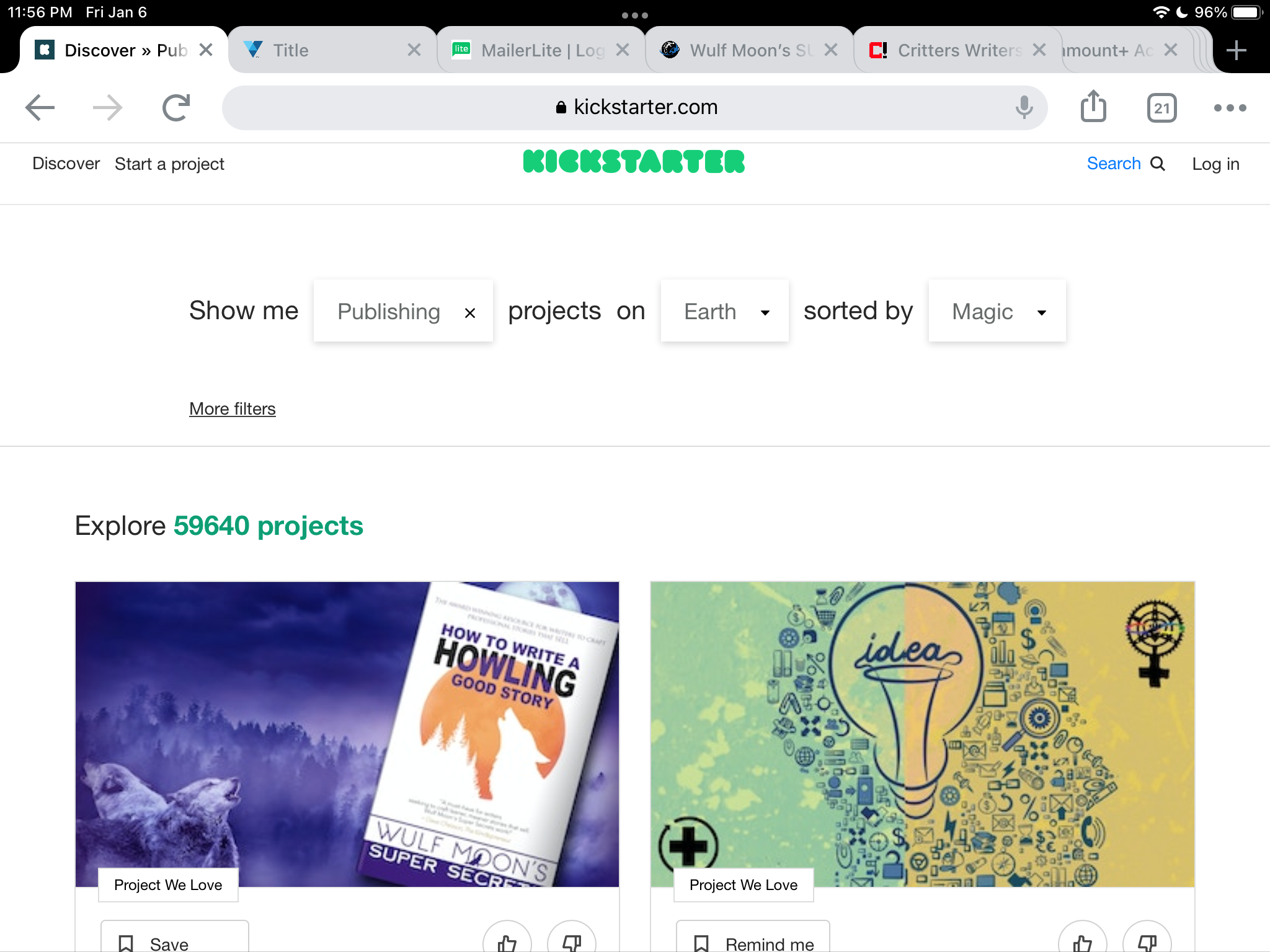 All Publishing Projects Last Page
